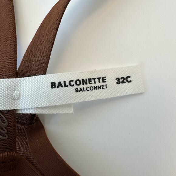 NWT Aerie SMOOTHEZ Mesh Unlined Balconette Bra 32C - Picture 4 of 6